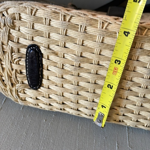 Brighton Straw With Leather Trim Shoulder/Tote Bag - Picture 12 of 13